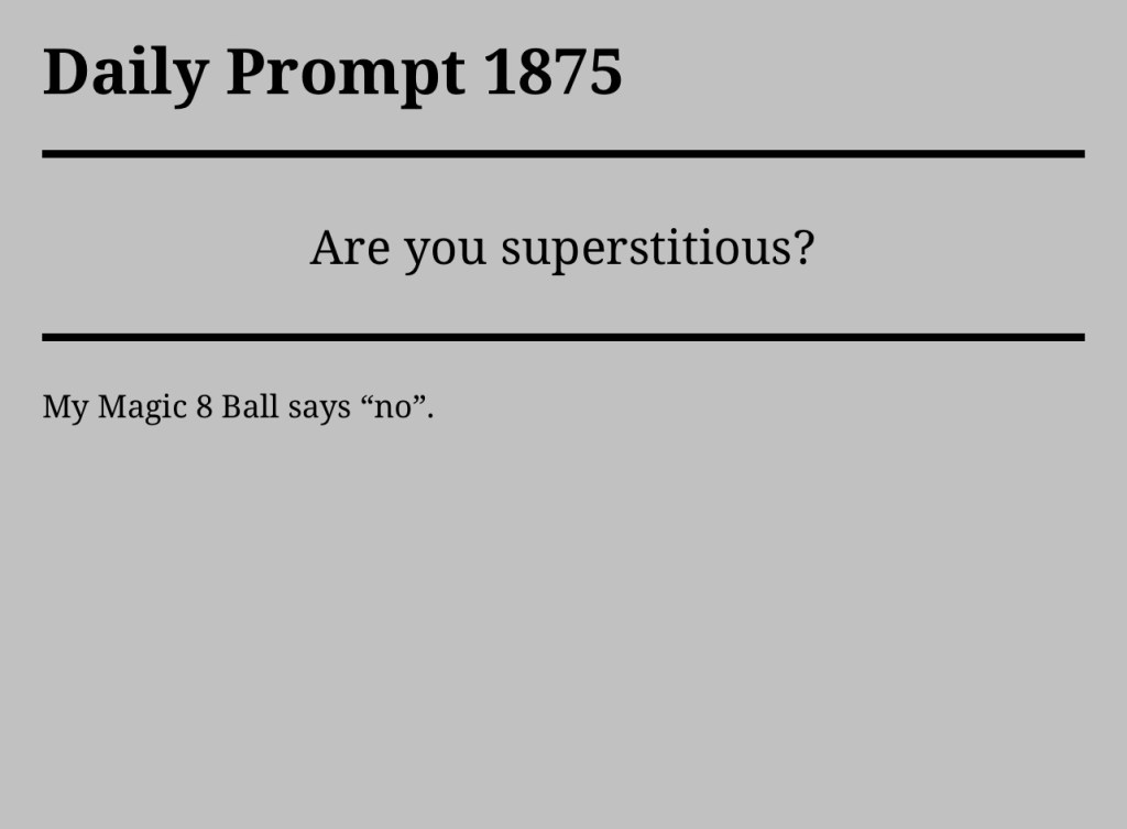 Daily Prompt 1875