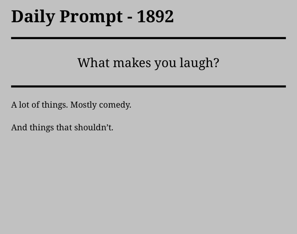 Daily Prompt –&nbsp;1892