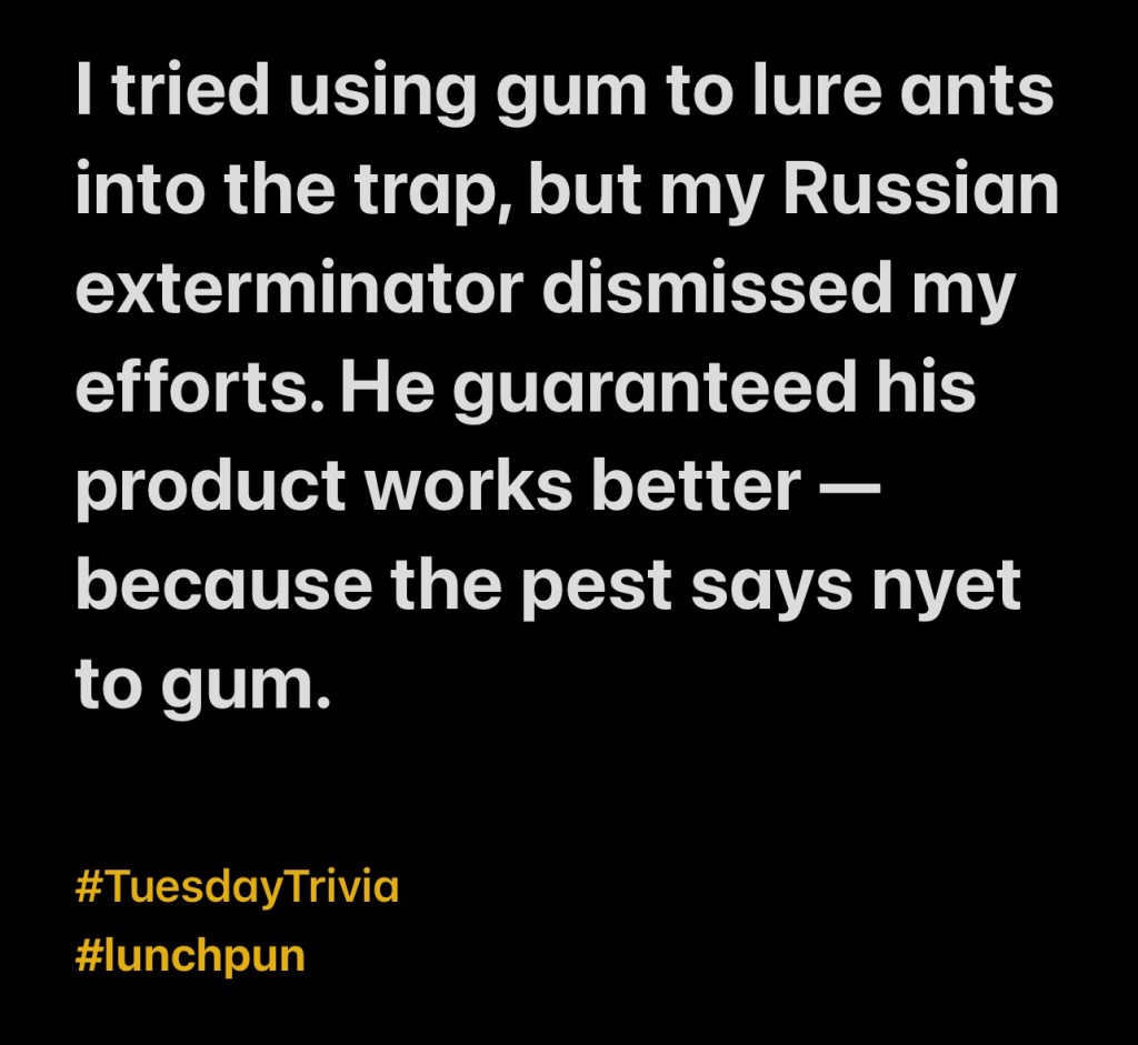 Tuesday Trivia