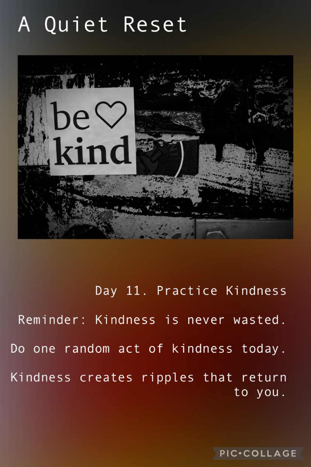 A Quiet Reset – day&nbsp;11