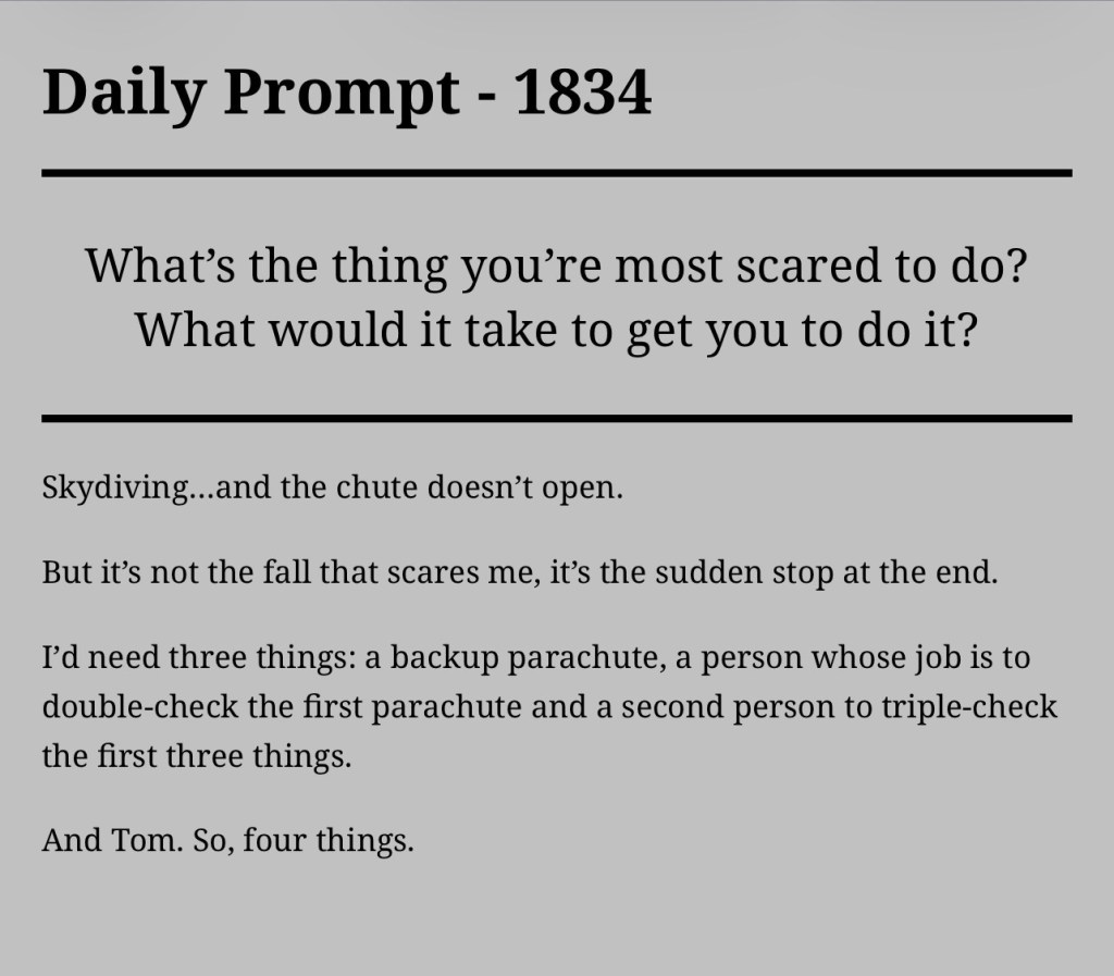 Daily Prompt –&nbsp;1834
