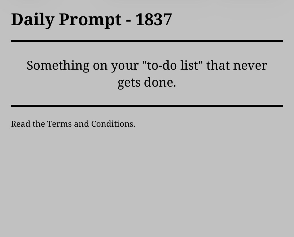 Daily Prompt –&nbsp;1837