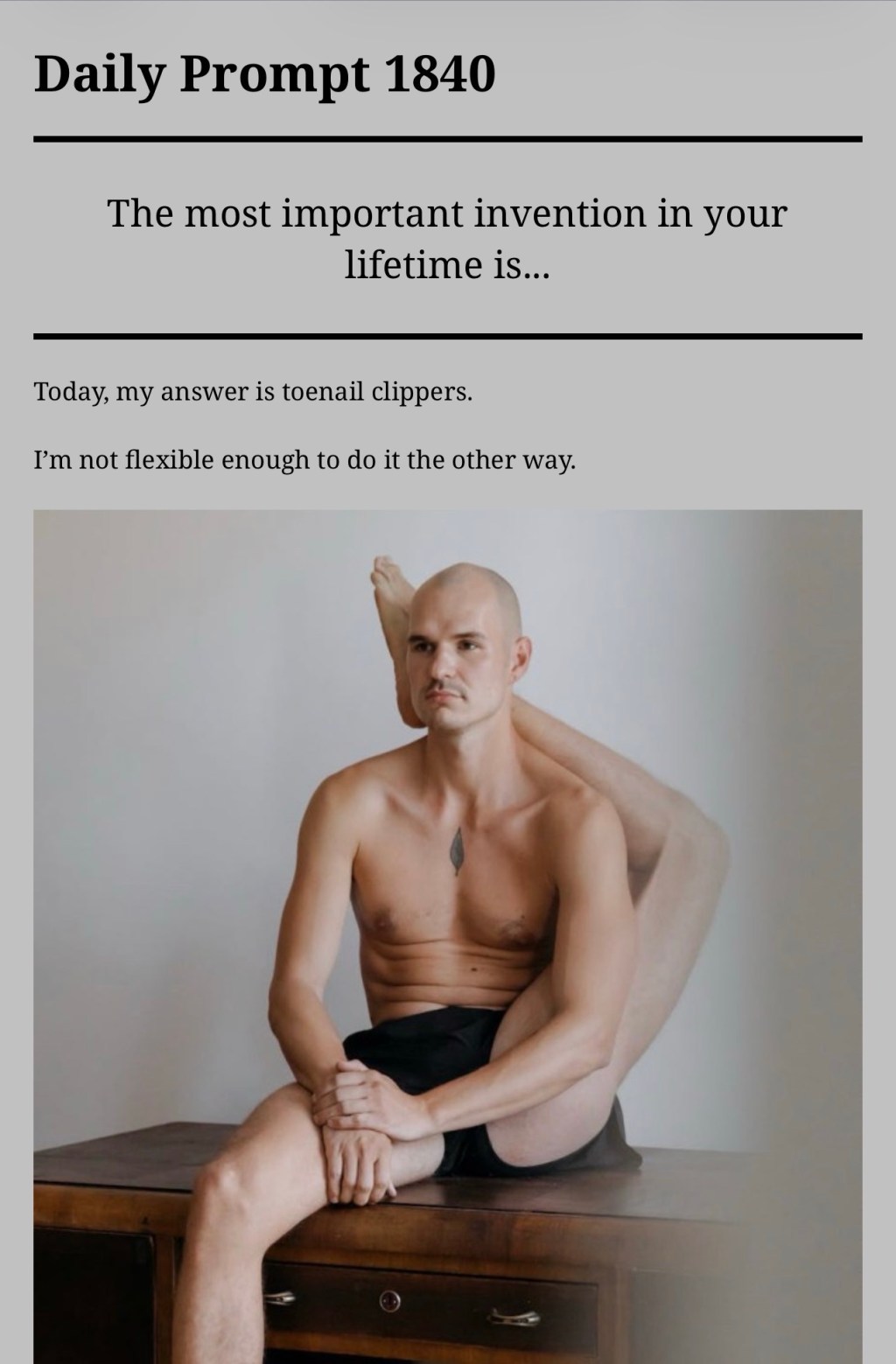 Daily Prompt 1840
