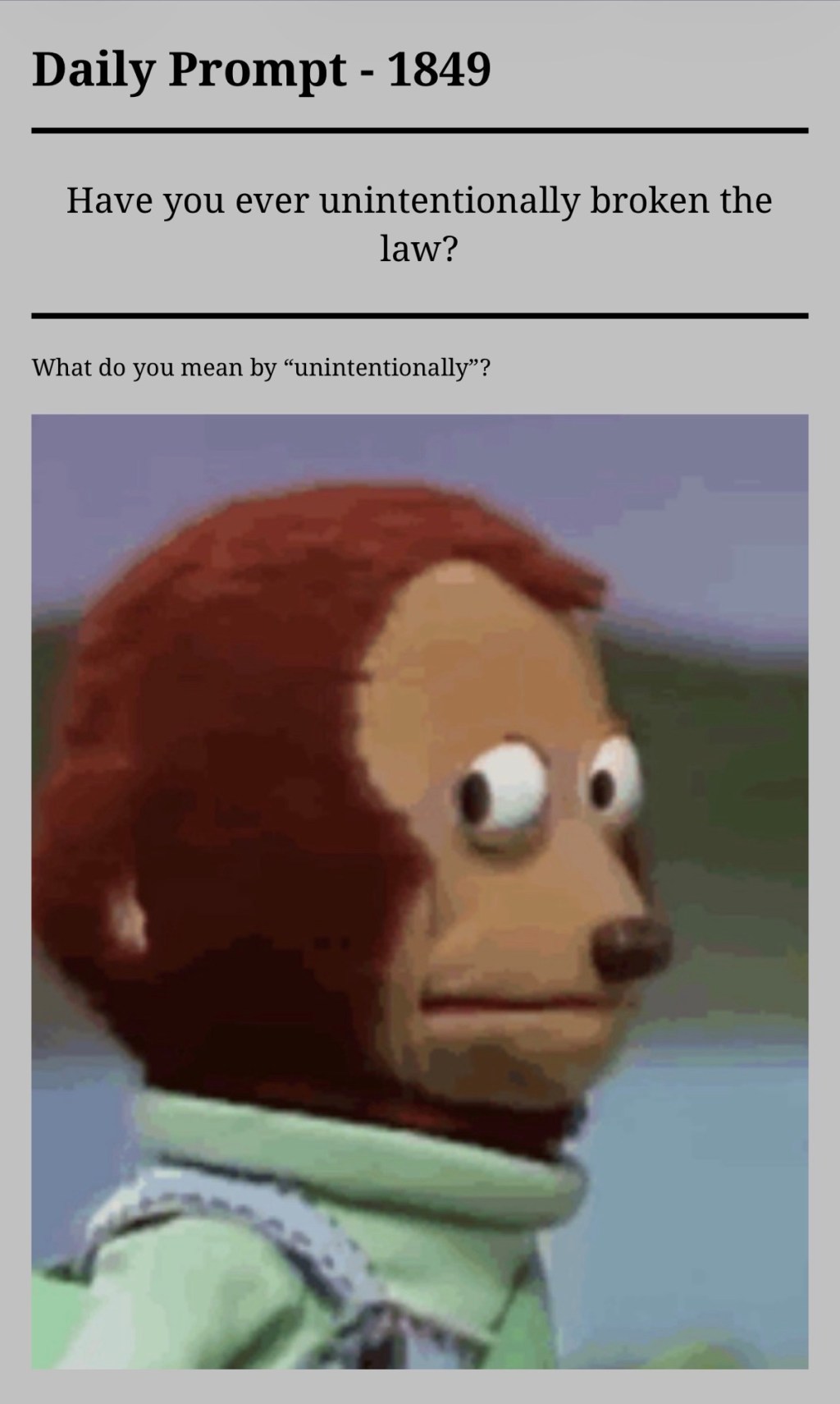 Daily Prompt – 1849