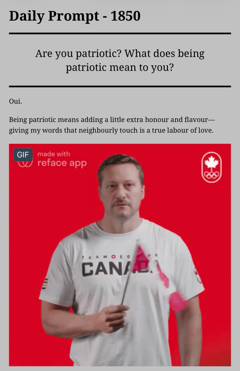 Daily Prompt – 1850