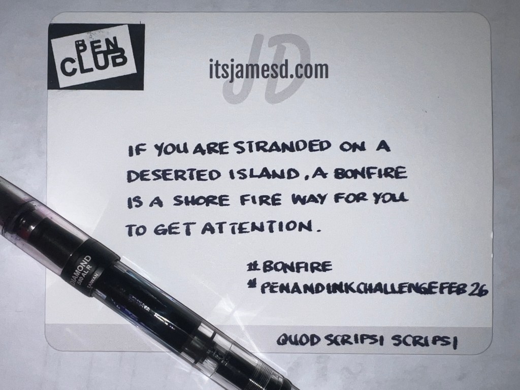 Pen and Ink Challenge – Feb 18