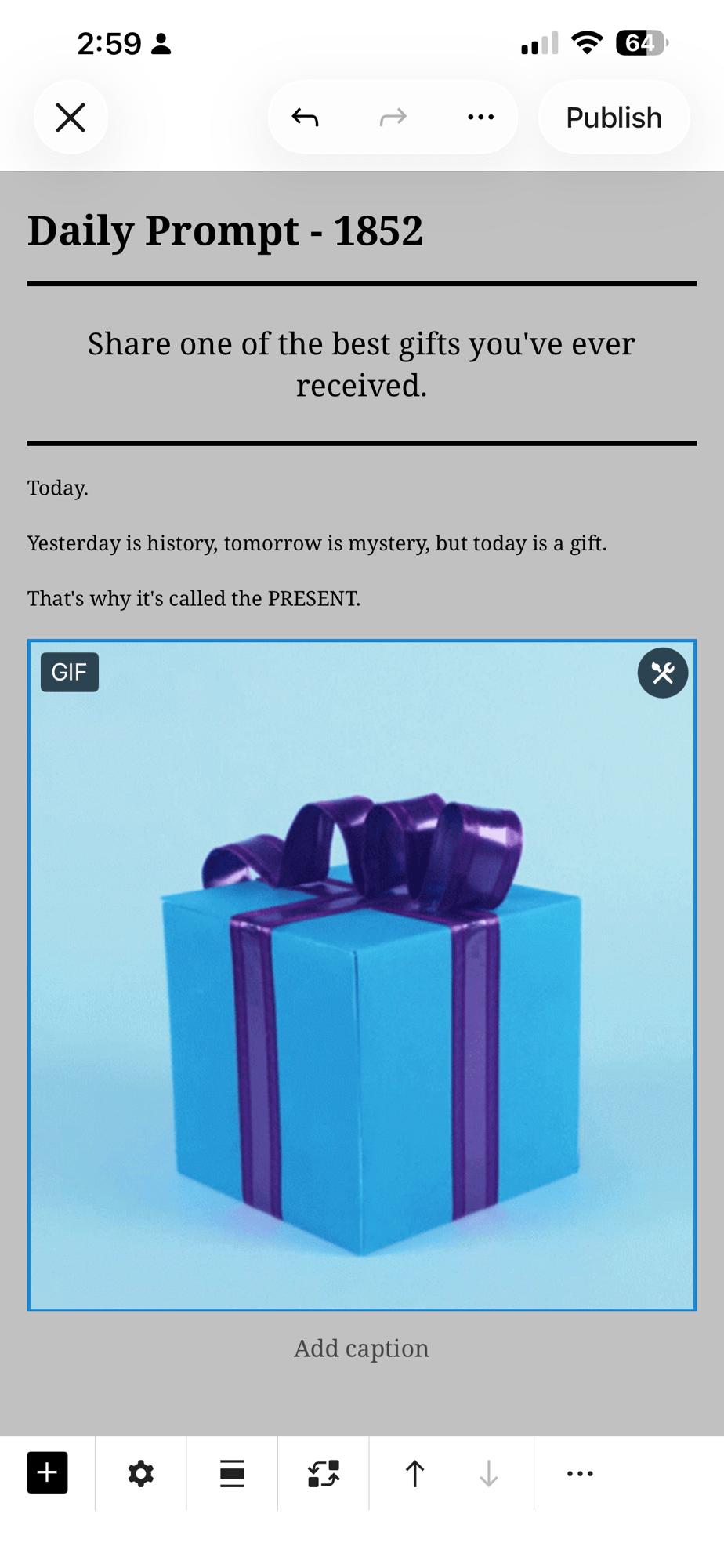 Daily Prompt – 1852