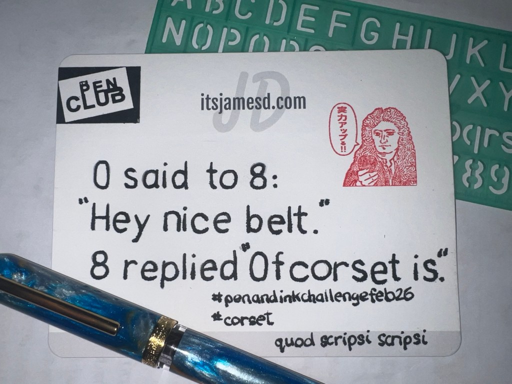 Pen and Ink Challenge – Feb 22