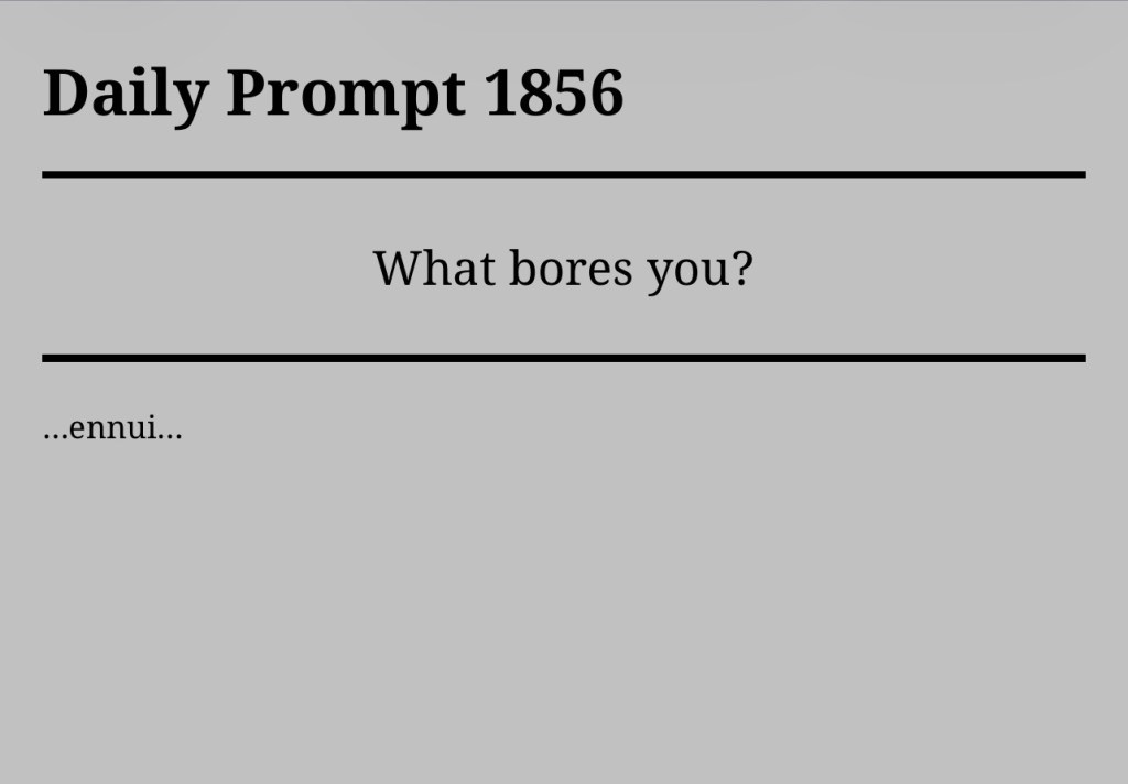 Daily Prompt 1856