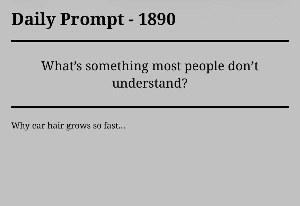 Daily Prompt –&nbsp;1890