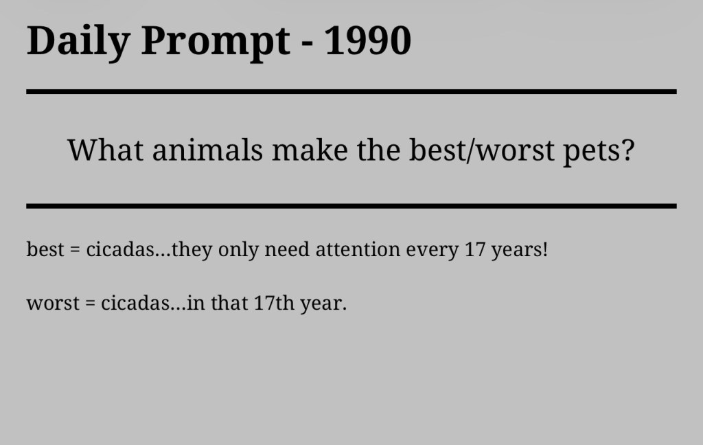 Daily Prompt –&nbsp;1990