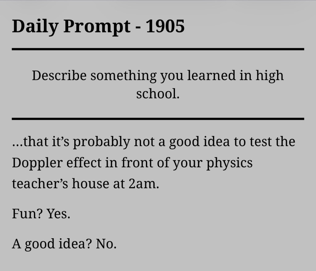 Daily Prompt –&nbsp;1905