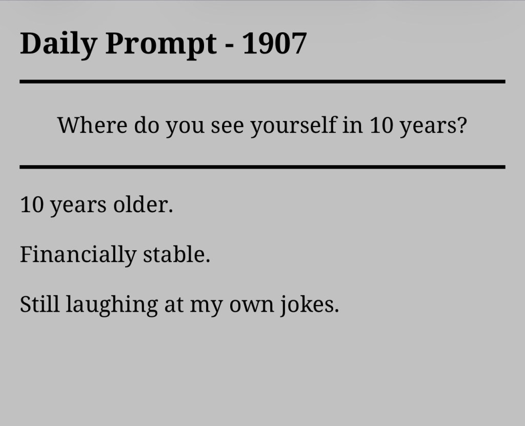 Daily Prompt –&nbsp;1907