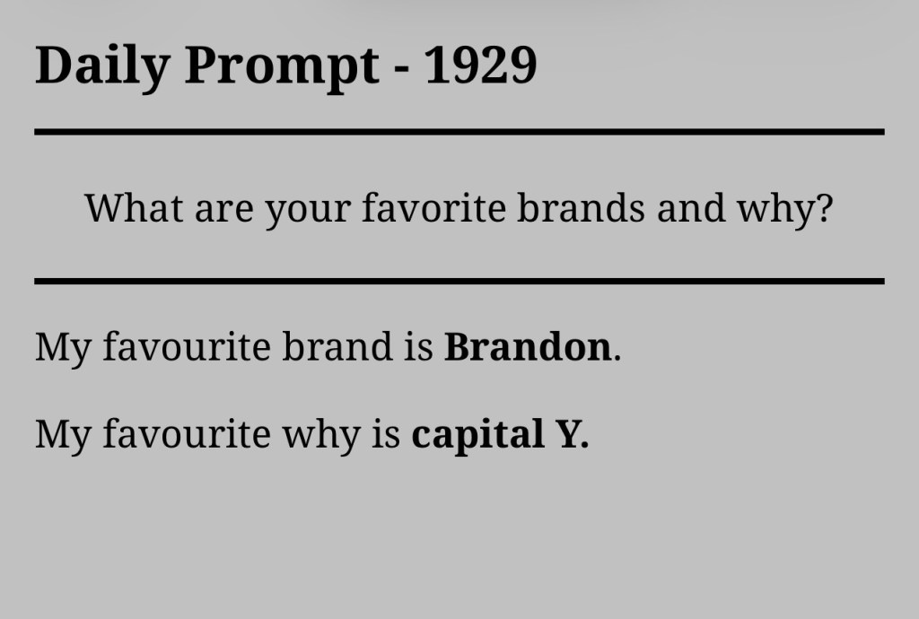Daily Prompt –&nbsp;1929