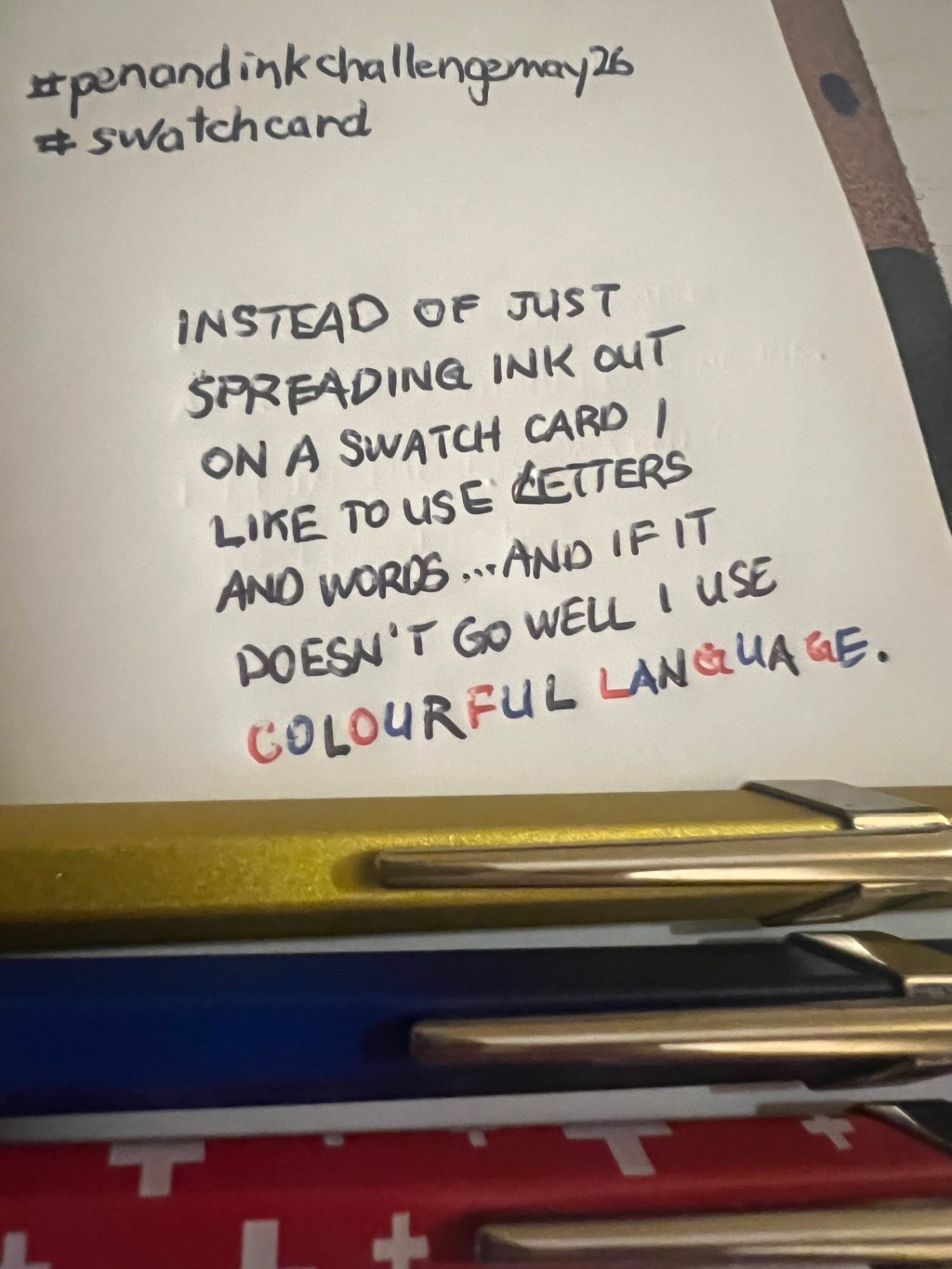 Pen and Ink Challenge –&nbsp;May18