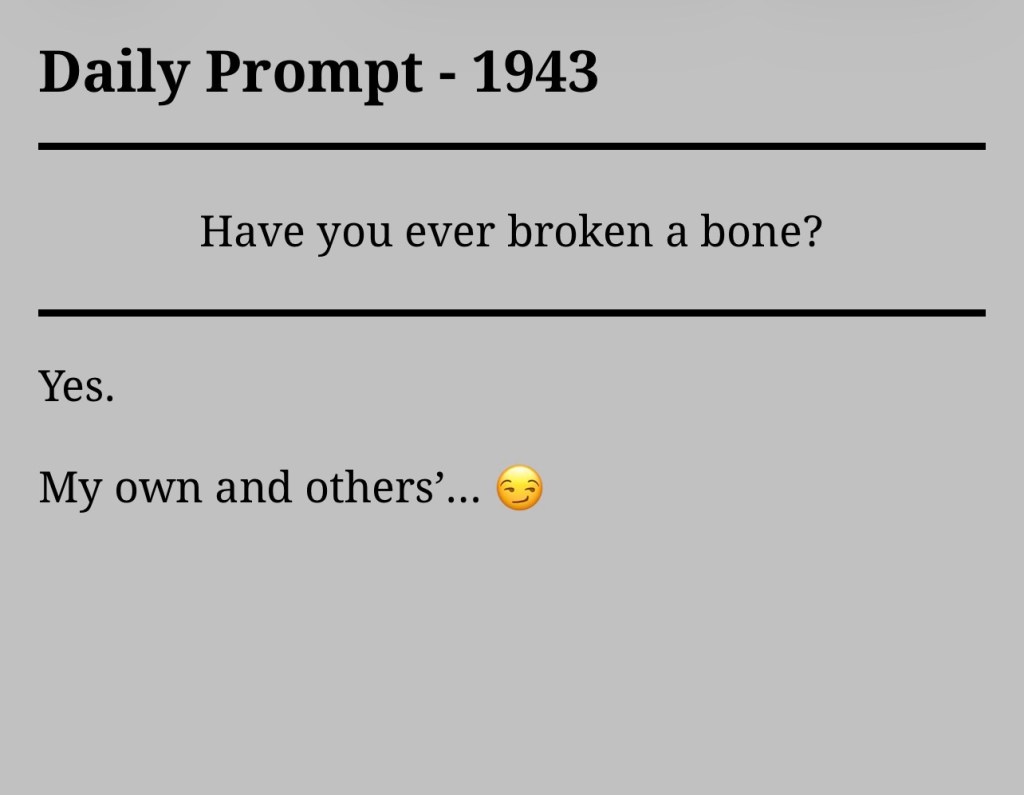 Daily Prompt –&nbsp;1943