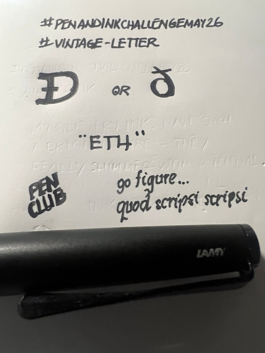 Pen and Ink Challenge –&nbsp;May21