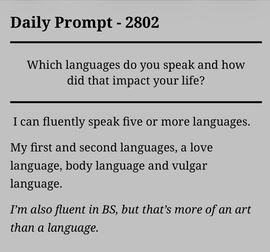 Daily Prompt –&nbsp;2802