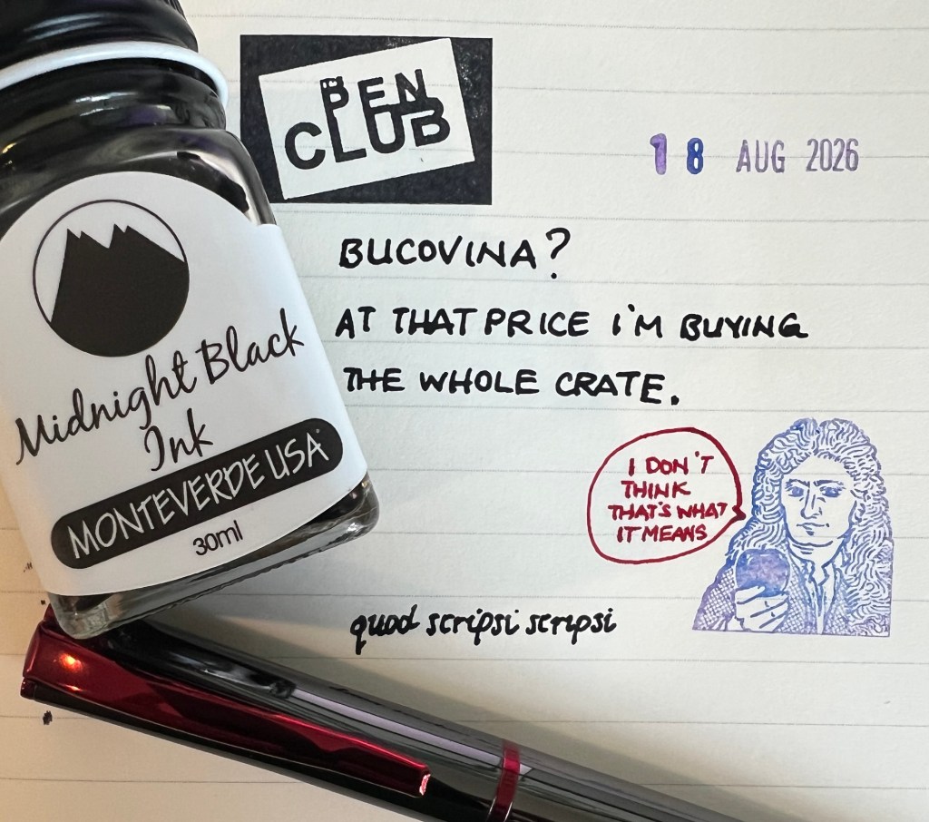 Pen and Ink Challenge –&nbsp;AUG18