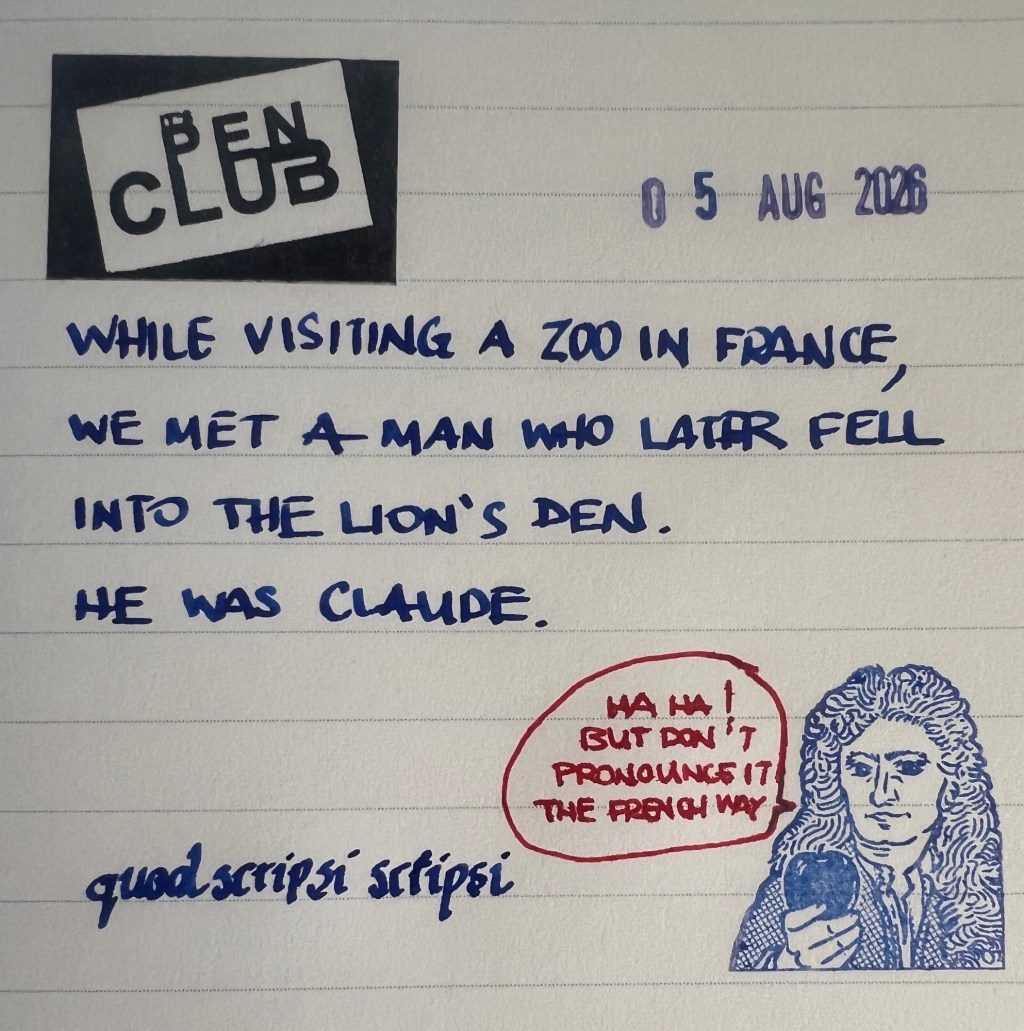 Pen and Ink Challenge –&nbsp;Aug5