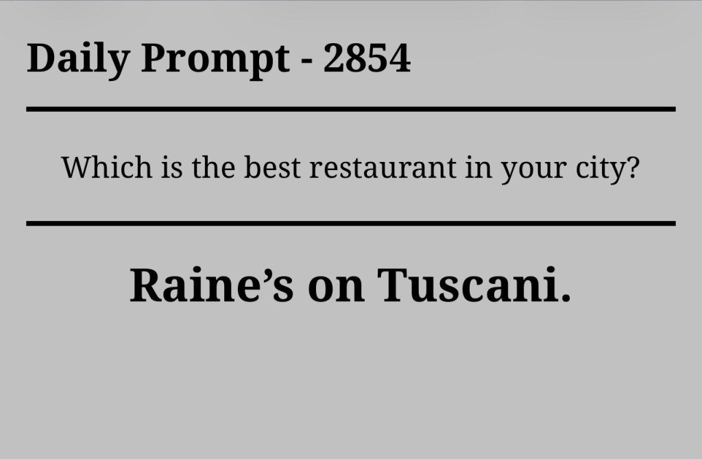 Daily Prompt –&nbsp;2854