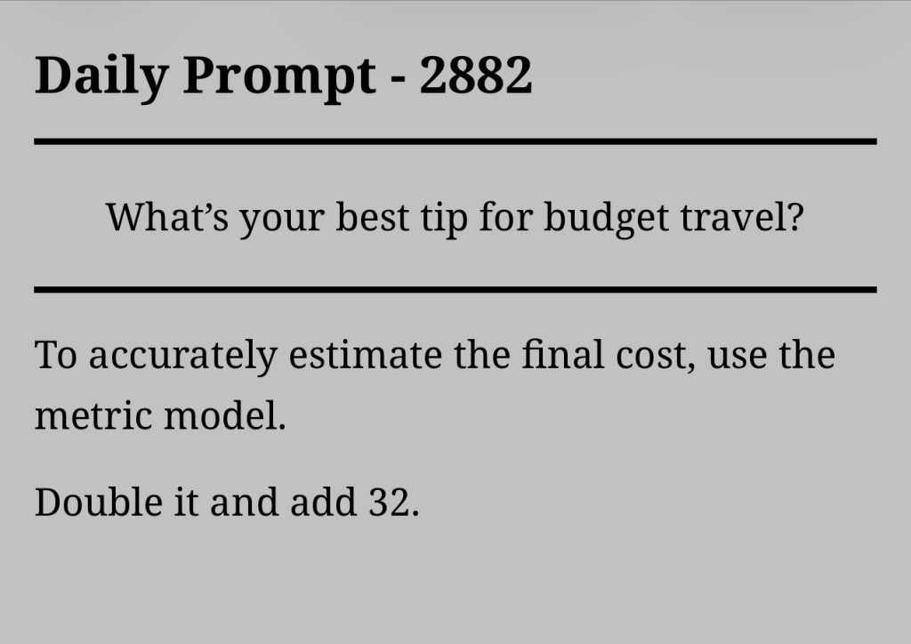 Daily Prompt –&nbsp;2882