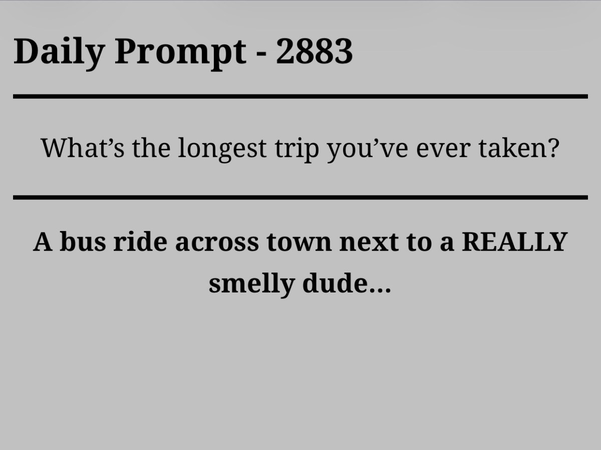 Daily Prompt –&nbsp;2883