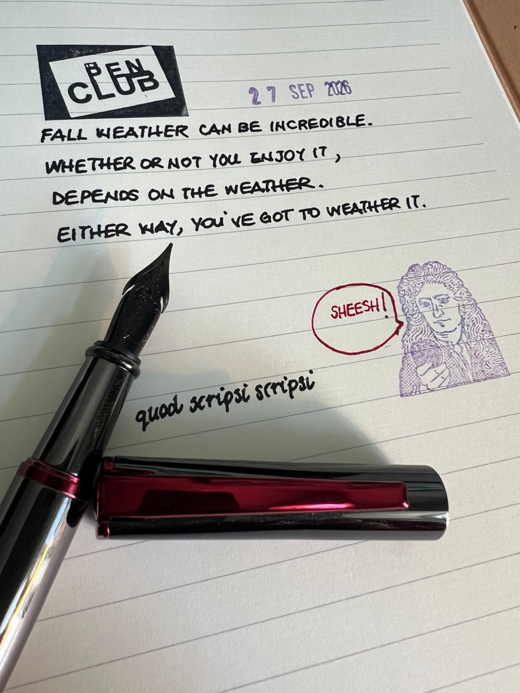 Pen and Ink Challenge –&nbsp;SEPT25