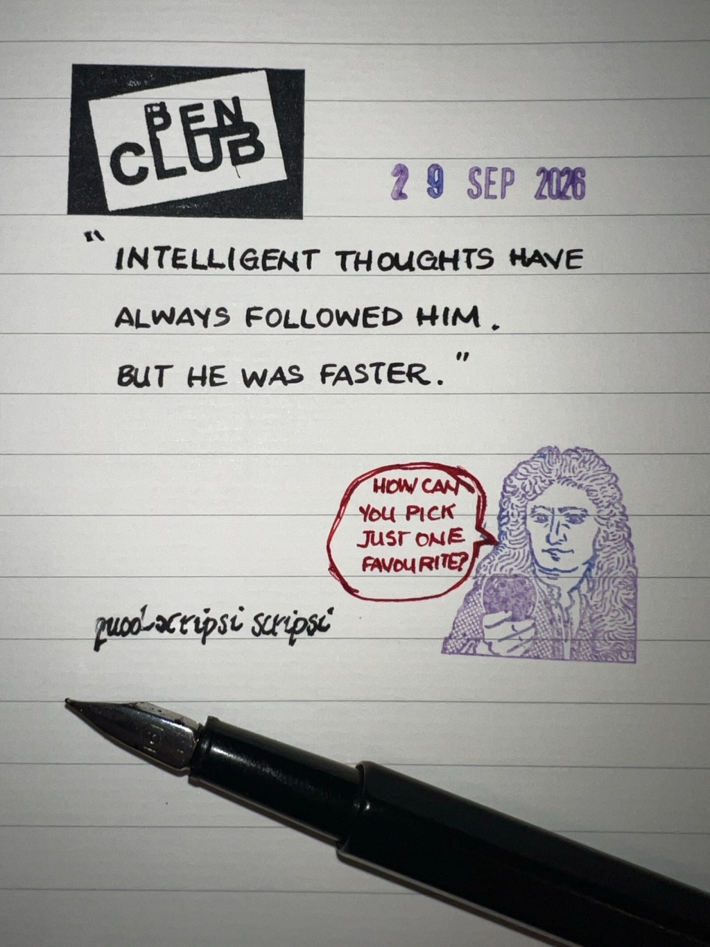 Pen and Ink Challenge –&nbsp;SEPT29